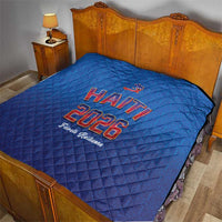 World Football Haiti 2026 Quilt Haiti est de Retour Blue Voodoo Veve Spirits - Wonder Print Shop