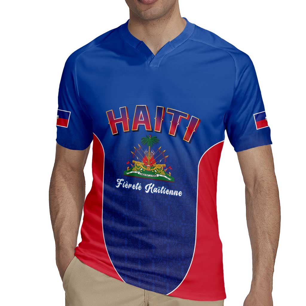 World Football Haiti 2026 Rugby Jersey Haiti est de Retour Blue Voodoo Veve Spirits - Wonder Print Shop