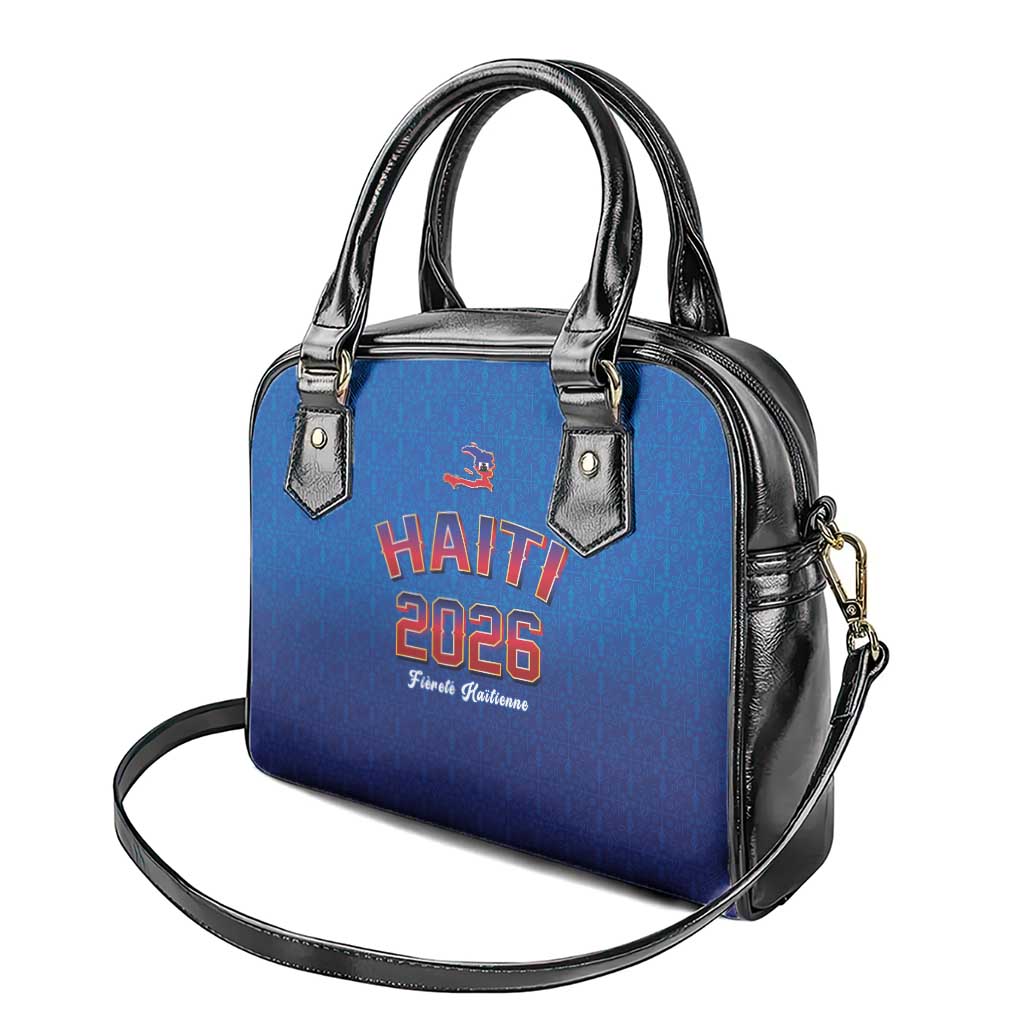 World Football Haiti 2026 Shoulder Handbag Haiti est de Retour Blue Voodoo Veve Spirits - Wonder Print Shop