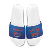 World Football Haiti 2026 Slide Sandals Haiti est de Retour Blue Voodoo Veve Spirits - Wonder Print Shop