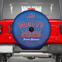 World Football Haiti 2026 Spare Tire Cover Haiti est de Retour Blue Voodoo Veve Spirits - Wonder Print Shop