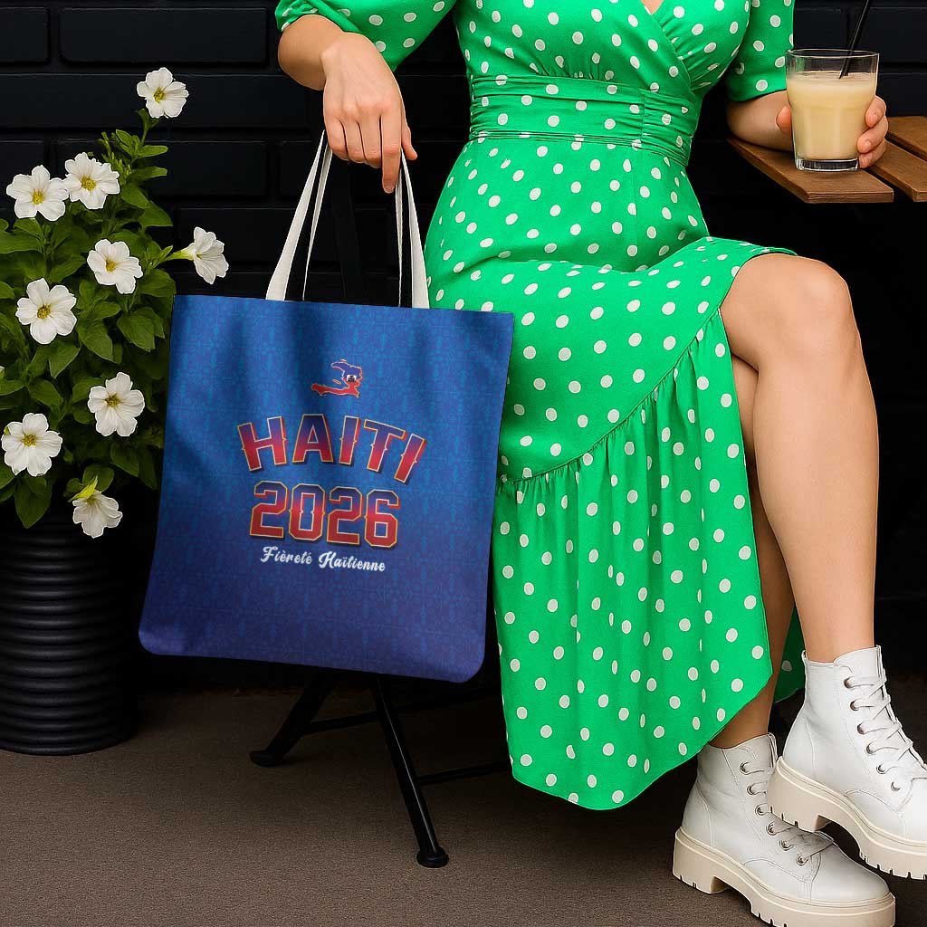 World Football Haiti 2026 Tote Bag Haiti est de Retour Blue Voodoo Veve Spirits - Wonder Print Shop
