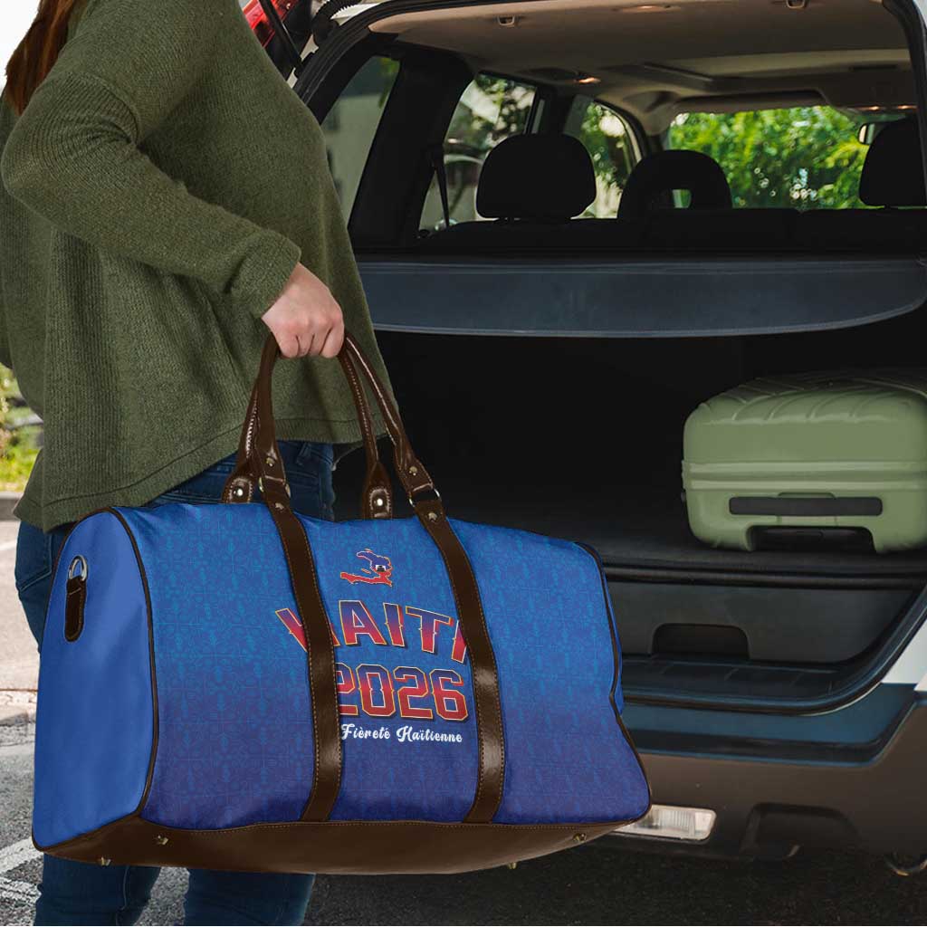 World Football Haiti 2026 Travel Bag Haiti est de Retour Blue Voodoo Veve Spirits - Wonder Print Shop