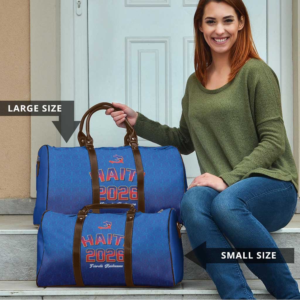 World Football Haiti 2026 Travel Bag Haiti est de Retour Blue Voodoo Veve Spirits - Wonder Print Shop