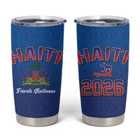 World Football Haiti 2026 Tumbler Cup Haiti est de Retour Blue Voodoo Veve Spirits - Wonder Print Shop