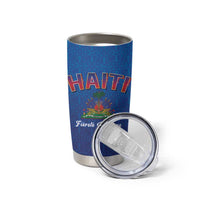 World Football Haiti 2026 Tumbler Cup Haiti est de Retour Blue Voodoo Veve Spirits - Wonder Print Shop