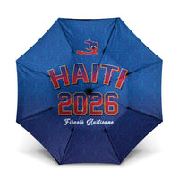 World Football Haiti 2026 Umbrella Haiti est de Retour Blue Voodoo Veve Spirits - Wonder Print Shop