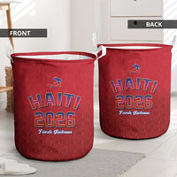 World Football Haiti 2026 Laundry Basket Haiti est de Retour Red Voodoo Veve Spirits - Wonder Print Shop