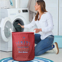 World Football Haiti 2026 Laundry Basket Haiti est de Retour Red Voodoo Veve Spirits - Wonder Print Shop
