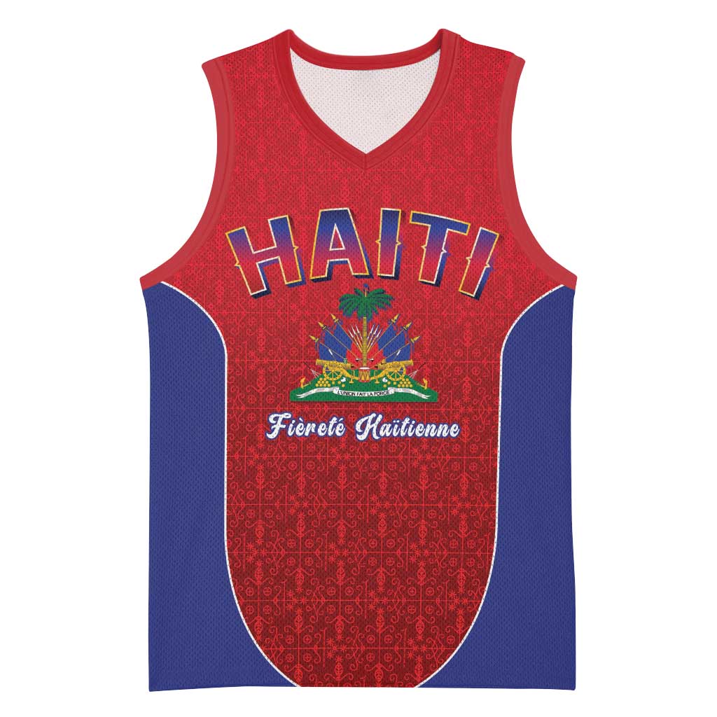 World Football Haiti 2026 Basketball Jersey Haiti est de Retour Red Voodoo Veve Spirits - Wonder Print Shop