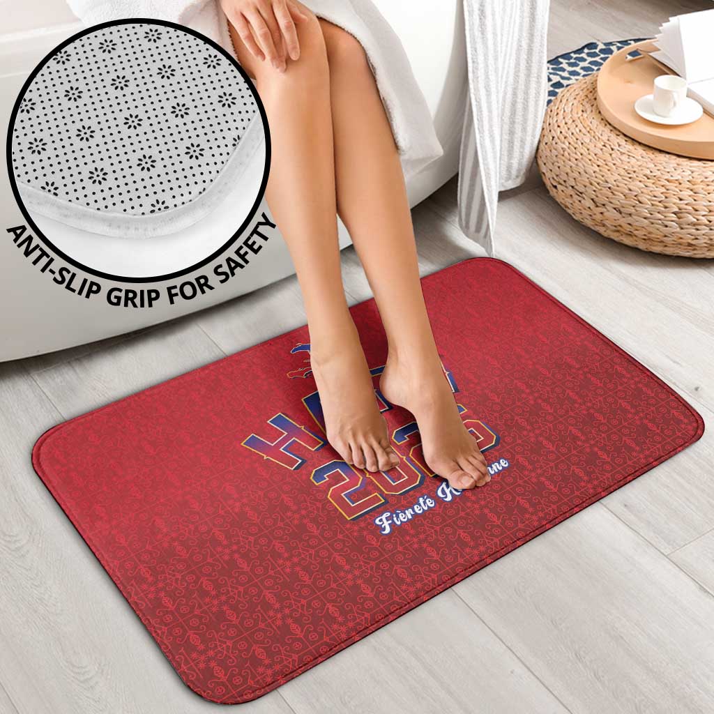World Football Haiti 2026 Bathroom Set Haiti est de Retour Red Voodoo Veve Spirits - Wonder Print Shop