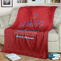 World Football Haiti 2026 Blanket Haiti est de Retour Red Voodoo Veve Spirits - Wonder Print Shop