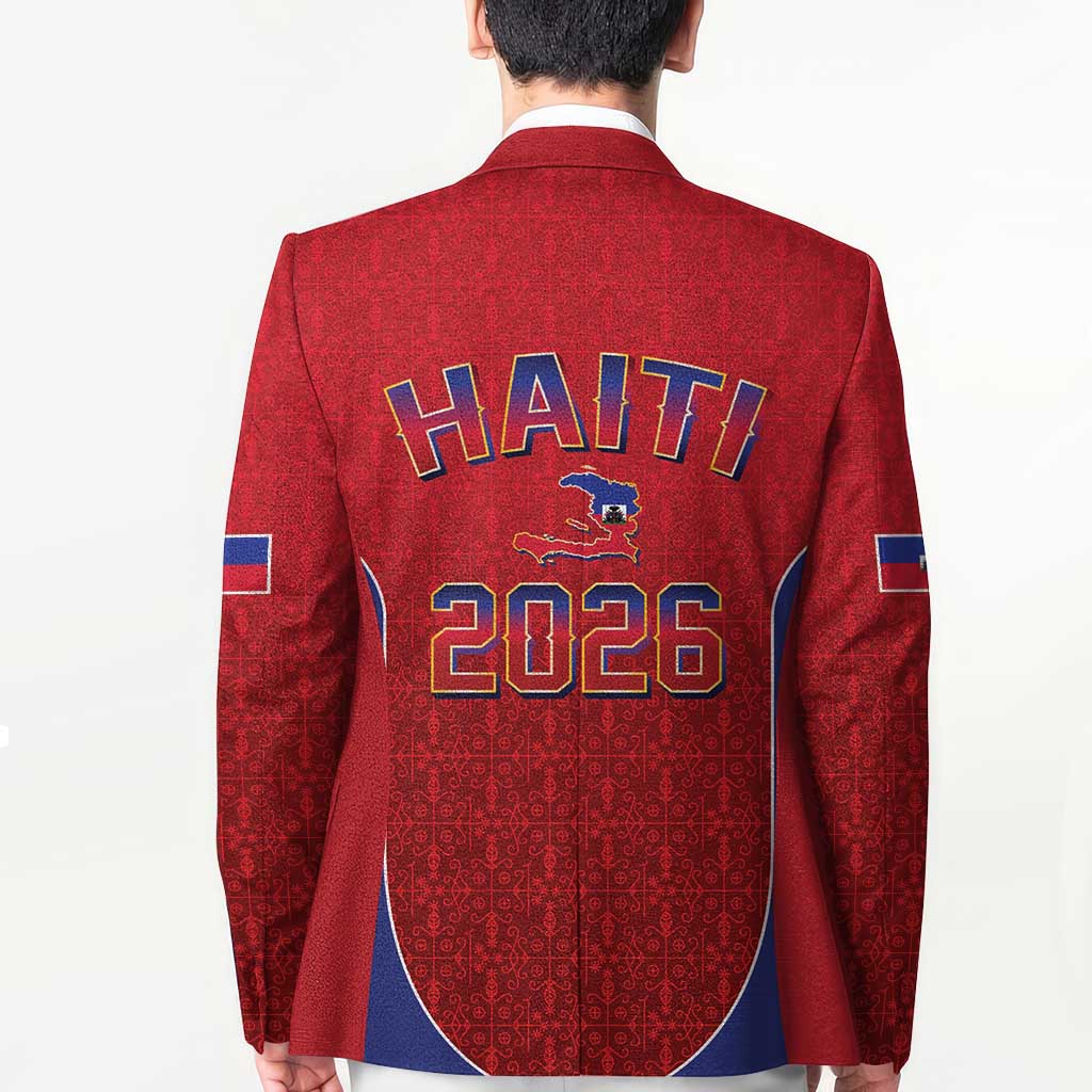 World Football Haiti 2026 Blazer Haiti est de Retour Red Voodoo Veve Spirits - Wonder Print Shop