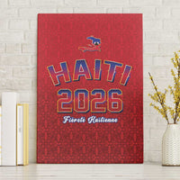 World Football Haiti 2026 Canvas Wall Art Haiti est de Retour Red Voodoo Veve Spirits - Wonder Print Shop