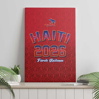 World Football Haiti 2026 Canvas Wall Art Haiti est de Retour Red Voodoo Veve Spirits - Wonder Print Shop