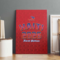 World Football Haiti 2026 Canvas Wall Art Haiti est de Retour Red Voodoo Veve Spirits - Wonder Print Shop