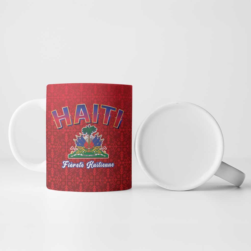 World Football Haiti 2026 Ceramic Mug Haiti est de Retour Red Voodoo Veve Spirits - Wonder Print Shop
