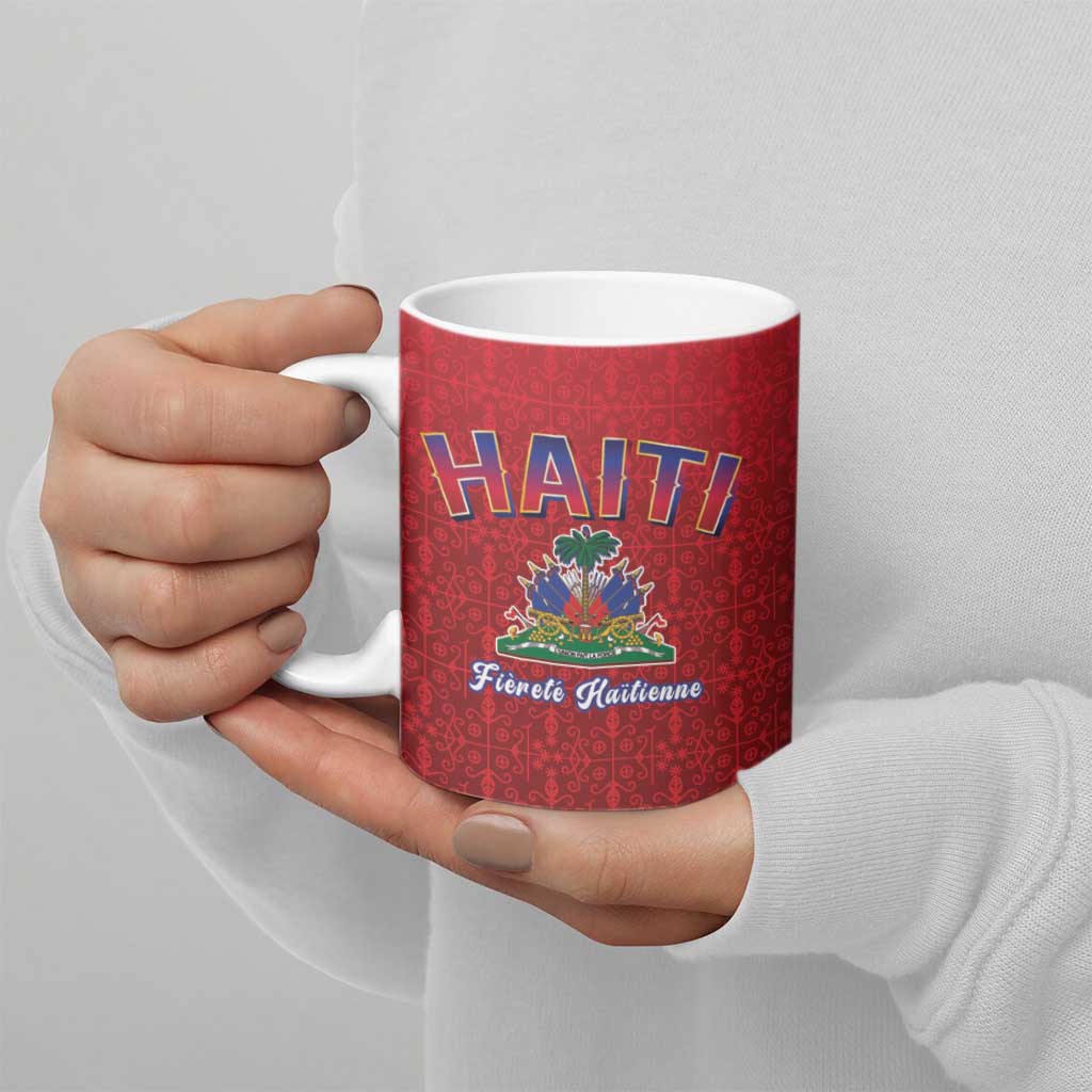 World Football Haiti 2026 Ceramic Mug Haiti est de Retour Red Voodoo Veve Spirits - Wonder Print Shop