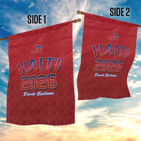 World Football Haiti 2026 Garden Flag Haiti est de Retour Red Voodoo Veve Spirits - Wonder Print Shop
