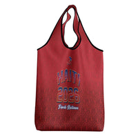 World Football Haiti 2026 Grocery Bag Haiti est de Retour Red Voodoo Veve Spirits - Wonder Print Shop