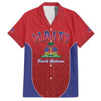 World Football Haiti 2026 Hawaiian Shirt Haiti est de Retour Red Voodoo Veve Spirits - Wonder Print Shop