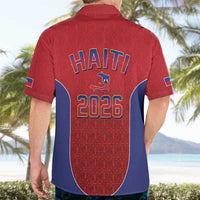 World Football Haiti 2026 Hawaiian Shirt Haiti est de Retour Red Voodoo Veve Spirits - Wonder Print Shop
