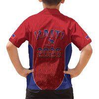 World Football Haiti 2026 Hawaiian Shirt Haiti est de Retour Red Voodoo Veve Spirits - Wonder Print Shop