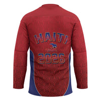 World Football Haiti 2026 Hockey Jersey Haiti est de Retour Red Voodoo Veve Spirits - Wonder Print Shop