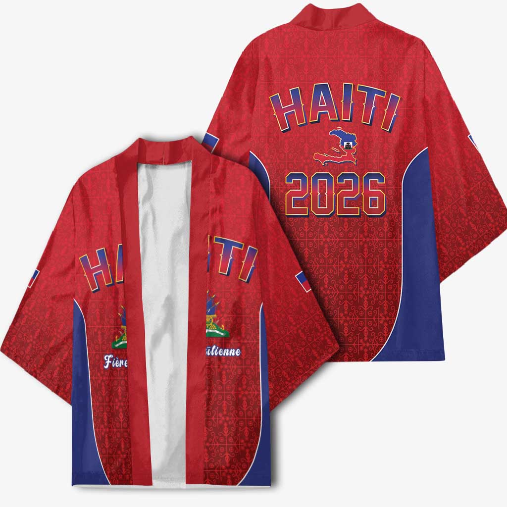 World Football Haiti 2026 Kimono Haiti est de Retour Red Voodoo Veve Spirits - Wonder Print Shop