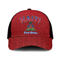 World Football Haiti 2026 Mesh Trucker Cap Haiti est de Retour Red Voodoo Veve Spirits - Wonder Print Shop