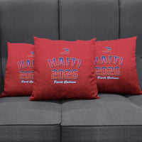 World Football Haiti 2026 Pillow Cover Haiti est de Retour Red Voodoo Veve Spirits - Wonder Print Shop