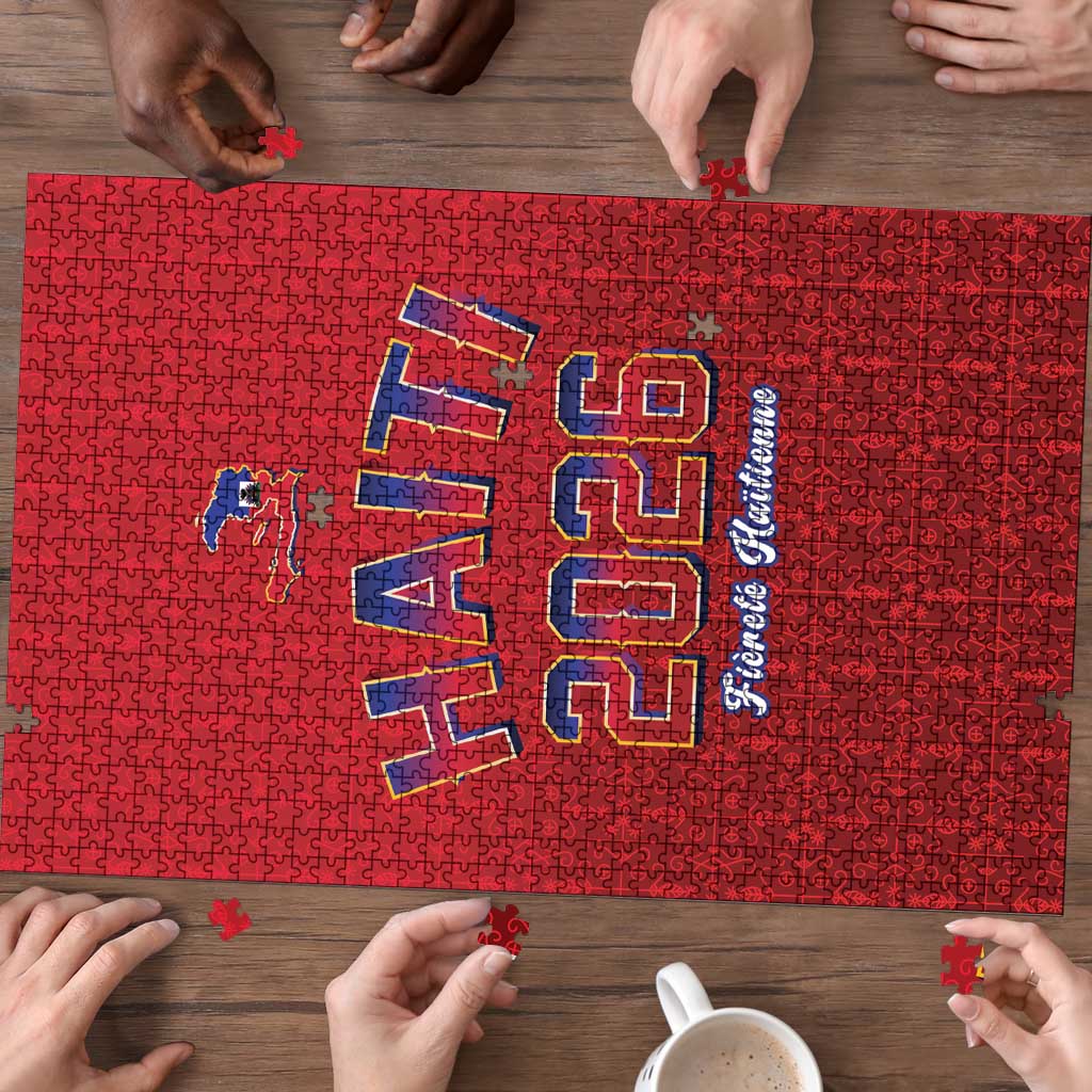 World Football Haiti 2026 Puzzle Haiti est de Retour Red Voodoo Veve Spirits - Wonder Print Shop