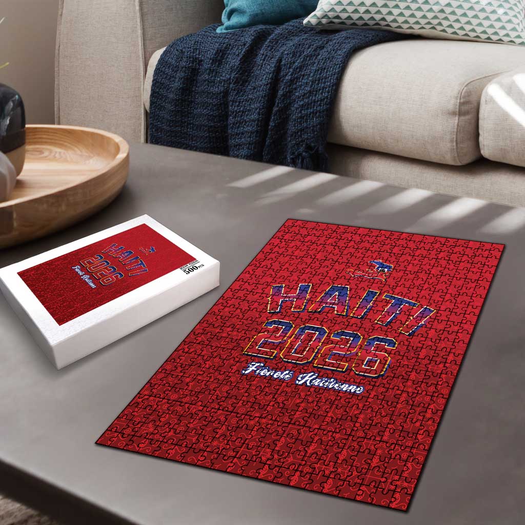 World Football Haiti 2026 Puzzle Haiti est de Retour Red Voodoo Veve Spirits - Wonder Print Shop