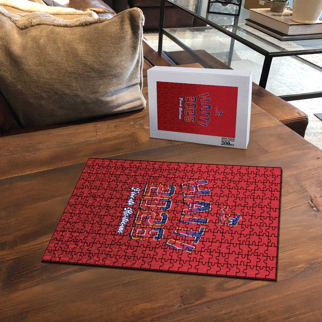 World Football Haiti 2026 Puzzle Haiti est de Retour Red Voodoo Veve Spirits - Wonder Print Shop