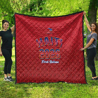 World Football Haiti 2026 Quilt Haiti est de Retour Red Voodoo Veve Spirits - Wonder Print Shop