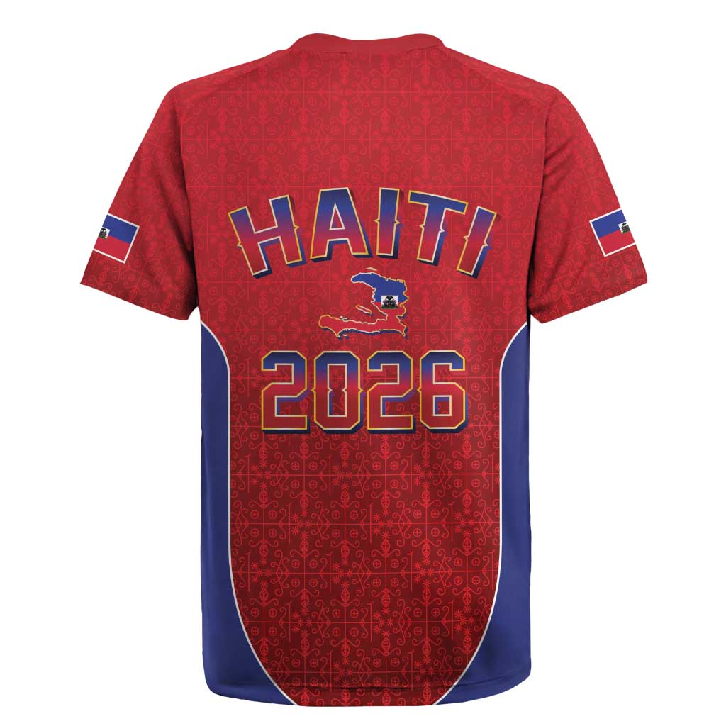 World Football Haiti 2026 Rugby Jersey Haiti est de Retour Red Voodoo Veve Spirits - Wonder Print Shop