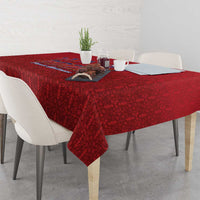 World Football Haiti 2026 Tablecloth Haiti est de Retour Red Voodoo Veve Spirits - Wonder Print Shop