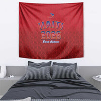 World Football Haiti 2026 Tapestry Haiti est de Retour Red Voodoo Veve Spirits - Wonder Print Shop