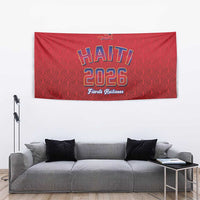 World Football Haiti 2026 Tapestry Haiti est de Retour Red Voodoo Veve Spirits - Wonder Print Shop