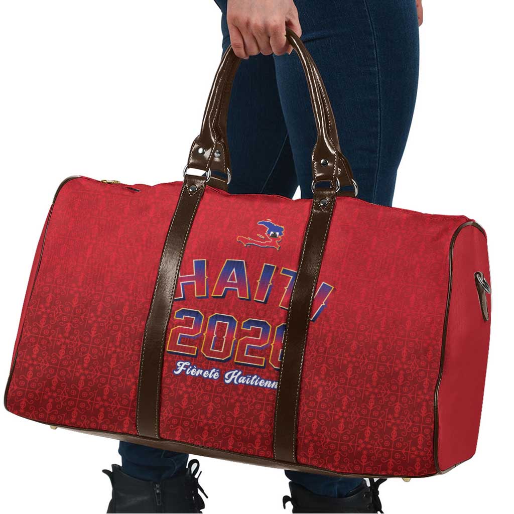 World Football Haiti 2026 Travel Bag Haiti est de Retour Red Voodoo Veve Spirits - Wonder Print Shop