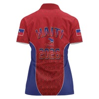 World Football Haiti 2026 Women Polo Shirt Haiti est de Retour Red Voodoo Veve Spirits - Wonder Print Shop