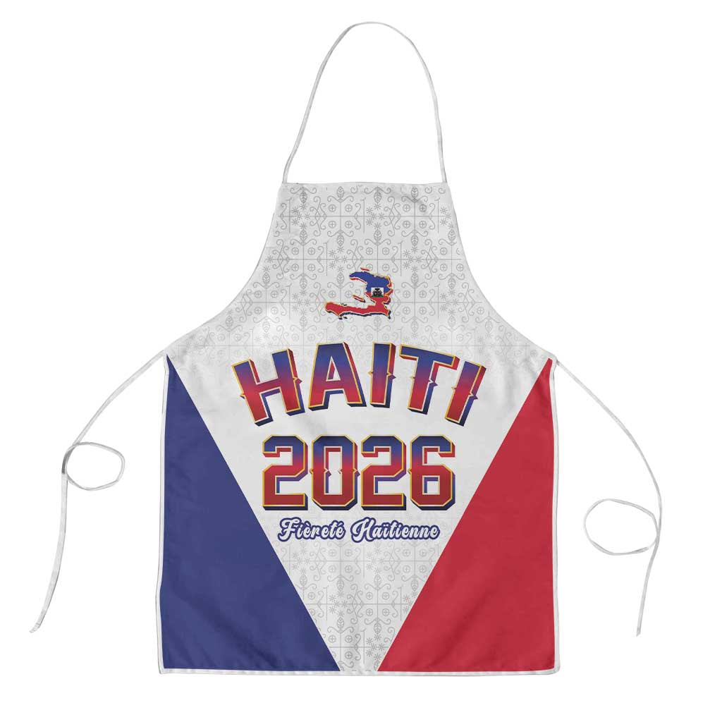 World Football Haiti 2026 Apron Haiti est de Retour White Voodoo Veve Spirits - Wonder Print Shop