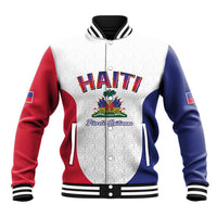 World Football Haiti 2026 Baseball Jacket Haiti est de Retour White Voodoo Veve Spirits - Wonder Print Shop