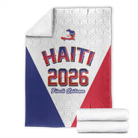 World Football Haiti 2026 Blanket Haiti est de Retour White Voodoo Veve Spirits - Wonder Print Shop
