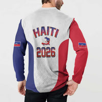 World Football Haiti 2026 Button Sweatshirt Haiti est de Retour White Voodoo Veve Spirits - Wonder Print Shop