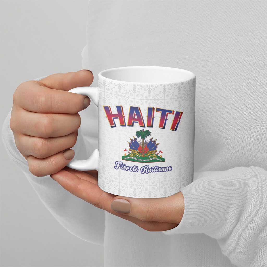 World Football Haiti 2026 Ceramic Mug Haiti est de Retour White Voodoo Veve Spirits - Wonder Print Shop