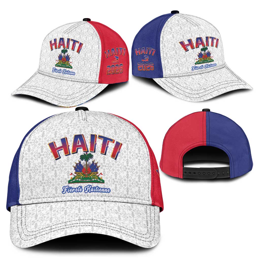 World Football Haiti 2026 Classic Cap Haiti est de Retour White Voodoo Veve Spirits - Wonder Print Shop