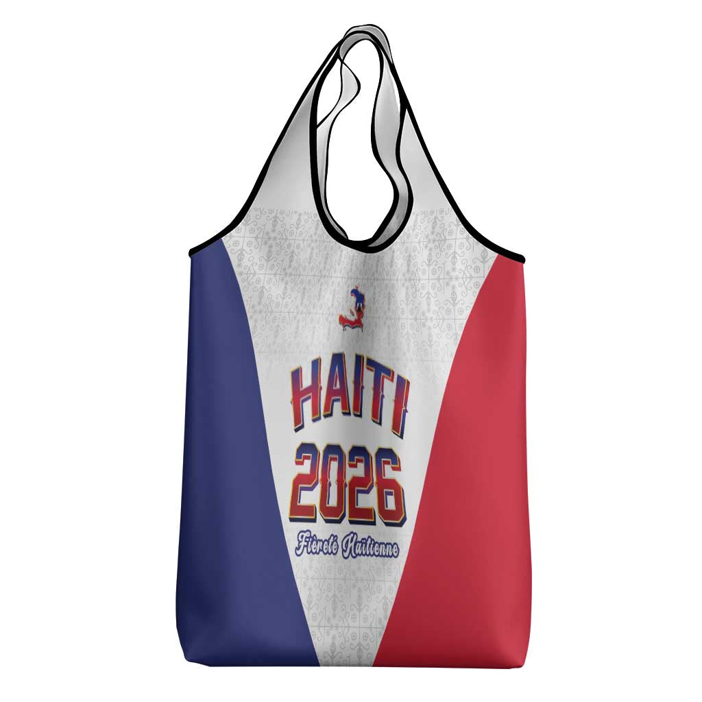 World Football Haiti 2026 Grocery Bag Haiti est de Retour White Voodoo Veve Spirits - Wonder Print Shop