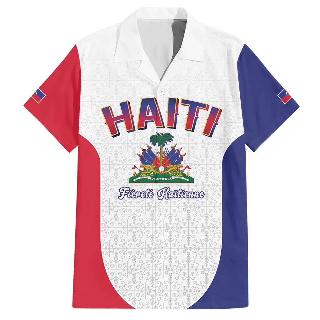 World Football Haiti 2026 Hawaiian Shirt Haiti est de Retour White Voodoo Veve Spirits - Wonder Print Shop