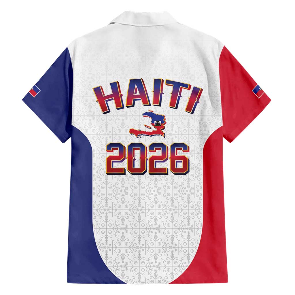World Football Haiti 2026 Hawaiian Shirt Haiti est de Retour White Voodoo Veve Spirits - Wonder Print Shop